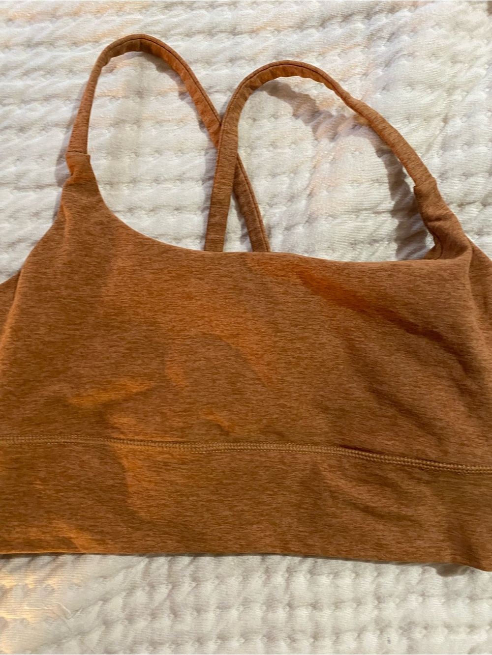 Vuori Rust Brown Leggings and Sports Bra Set - Picture 3 of 5